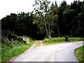 Bend in road at Cot Hill