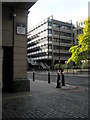 Corner of Kennet Wharf Lane where it joins Upper Thames Street