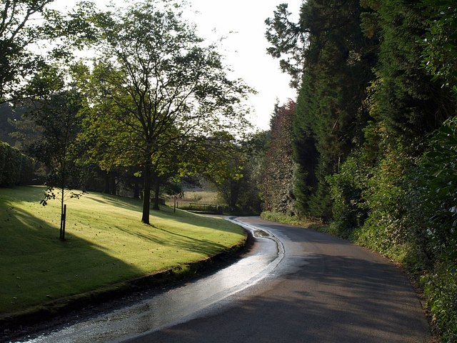 Road past Golf Club, Ullenwood