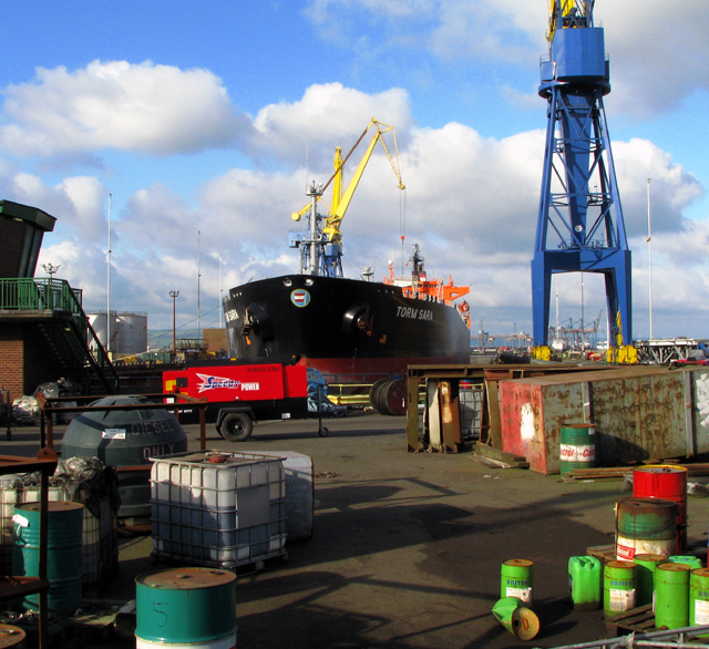 'Torm Sara' in dry dock, Belfast