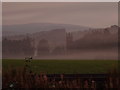 NX9092 : View of Closeburn Church in the dawn mist by Darrin Antrobus