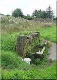 SK2995 : Cattle trough at Brightholmlee. by Alan Murray-Rust