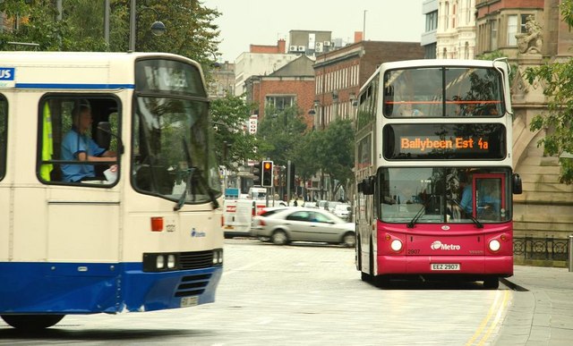 Two buses, Belfast