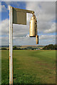 A bell by the 4th green at Douglas Water Golf Course