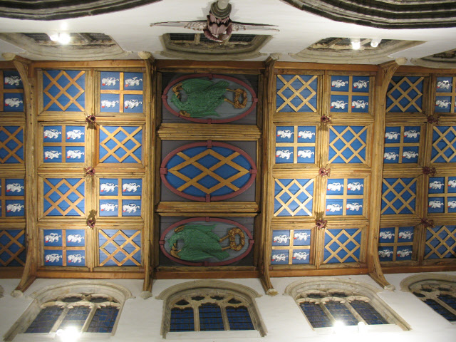 Auckland Castle chapel: ceiling