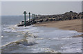 New rock groynes at Felixstowe