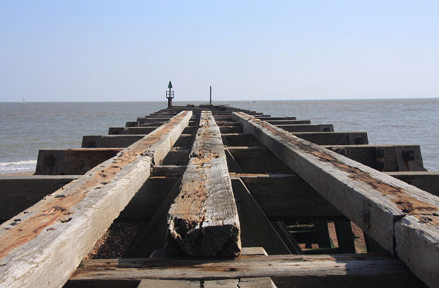 Old railway jetty at Landguard Point © Bob Jones cc-by-sa/2.0 ...