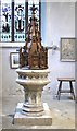 St Mary, Bletchingley - Font & font cover