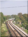 SU7006 : Railway track curves approaching Bedhampton Station by Basher Eyre