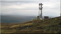 NN7468 : Mobile phone mast, Meall a' Chathaidh by Richard Webb
