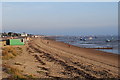 Thorpe bay beach  looking east.