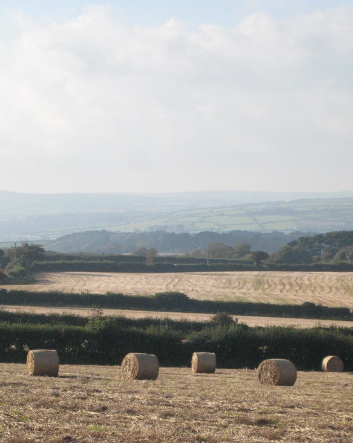 Straw bales at St Hilary