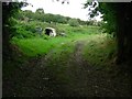 Abandoned van near Cefn-gwenthrew