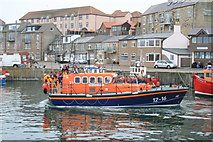 NU2232 : Practice Launch of The Seahouses Lifeboat (19) by David Lally