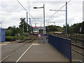 Midland Metro tram leaving Winson Green station