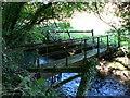 ST0668 : Footbridge on the River Kenson Penmark by Mick Lobb