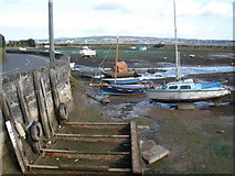 SX9780 : Cockwood harbour, at low tide by Roger Cornfoot