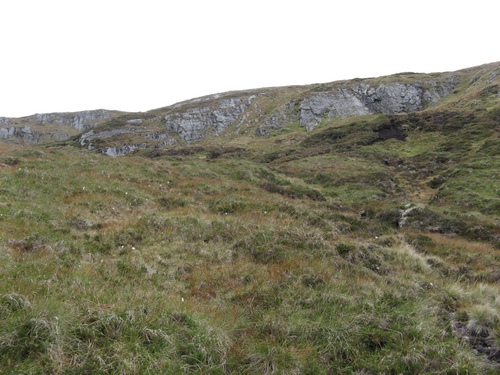 The northern section of cliffs marked on the OS map