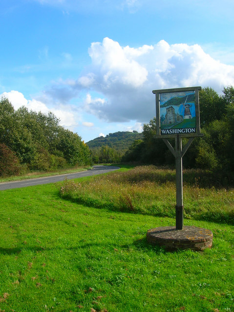 Washington Village Sign