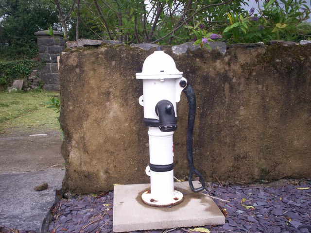 One of the pumps at Mountain Chapel Gardens, Llanteg