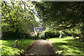 Cheriton Bishop: churchyard