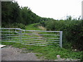 Track following line of dismantled railway