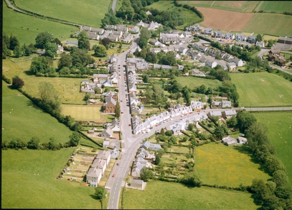 Kirkmichael village from the air