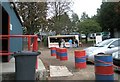 Rear of the East Stand at Aldershot Town F.C.