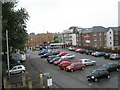 Aldershot Railway Station Car Park as seen from the footbridge between platforms