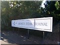 Sign at Greenock Ocean Terminal