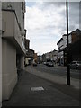 Slight bend in Aldershot High Street