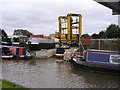 Narrowboat Lift at Wincham Wharf and Boatyard