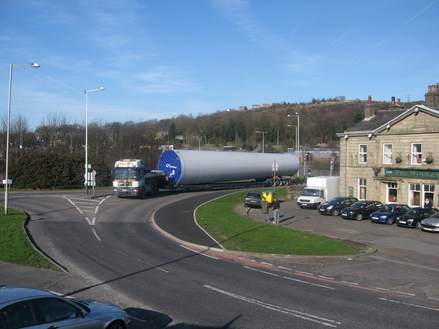 Turbine tower section at Haslingden