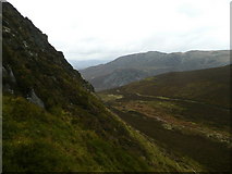 NN9362 : Looking north through Bealach na Searmoin by Russel Wills