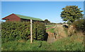 Start of footpath to Harleston Church