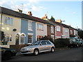 Pretty pastel coloured houses at the southern end of Goodwood Road