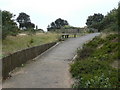 Boscombe: raised walkway in Shelley Park